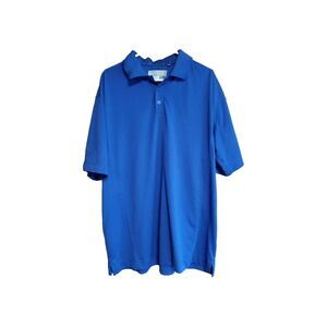 Cutter & Buck CB DryTec Men's Blue Short Sleeve Casual Golf Polo, Size XL